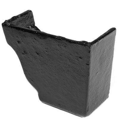 Alumasc Apex 100x75 (4"x 3") Moulded Cast Iron Left Hand Internal Stopend - Black