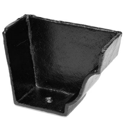 Alumasc Apex 125x100 (5"x 4") Moulded Cast Iron Right Hand Internal Stopend - Black