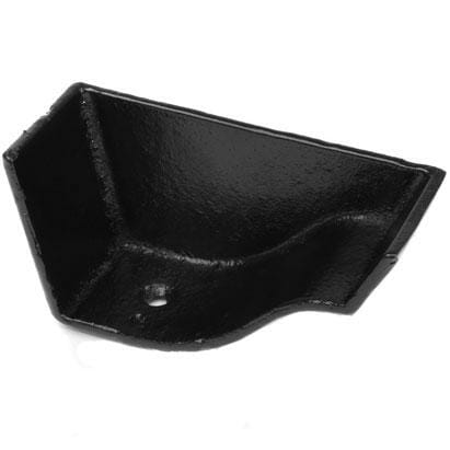 Alumasc Apex 125mm (5") Victorian Ogee Cast Iron Right Hand External Stop End - Black