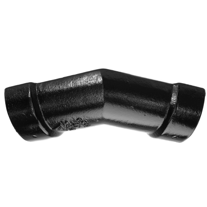 Alumasc Apex 100mm (4") Half Round Cast Iron 135 degree Gutter Angle - Black