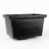 Alumasc Apex Cast Iron Rectangular Large (305 x 250 x 200mm) Rainwater Hopper Head with 100 x 75mm (4"x3") Square Outlet - Black