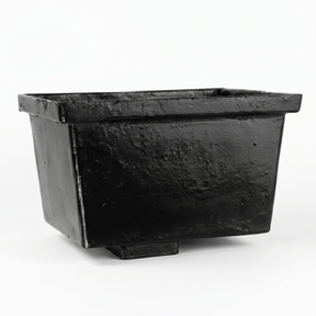 Alumasc Apex Cast Iron Rectangular Large (305 x 250 x 200mm) Rainwater Hopper Head with 100 x 75mm (4"x3") Square Outlet - Black