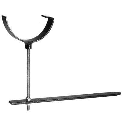 Alumasc Apex 115mm (4.5") Half Round Rise & Fall Bracket for Cast Iron Gutter  - Black