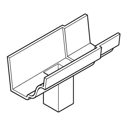 Alumasc Apex 5 x 4 Primed CI Moulded 100x75mm Running Outlet