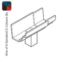 Alumasc Apex 100x75 (4"x 3") Moulded Cast Iron Gutter Running Outlet  (Single Spigot/Socket) with 125 x 75mm (4x3") Square Outlet - One of 6 CI Standard RAL Colours TBC