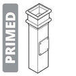 Alumasc Apex Cast Iron 100 x 75mm (4"x3") Square Downpipe Access Pipe - without Ears - Primed