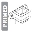 Alumasc Apex Cast Iron 100 x 75mm (4"x3") Square Socket - with Ears - Primed