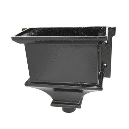 Alumasc Apex Cast Iron H11 Ornamental Hopper - 445 x180x370mm  - Black