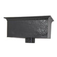 Alumasc Apex Cast Iron H42(24) Ornamental Hopper - 610x184x150mm - Black