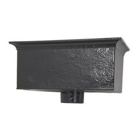 Alumasc Apex Cast Iron H42(14) Ornamental Hopper - 355x184x150mm - Black