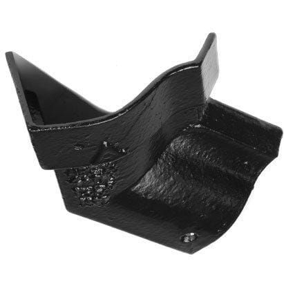 Alumasc Apex 115mm (4.5") Victorian Ogee Cast Iron 135 degree Internal Gutter Angle - Black